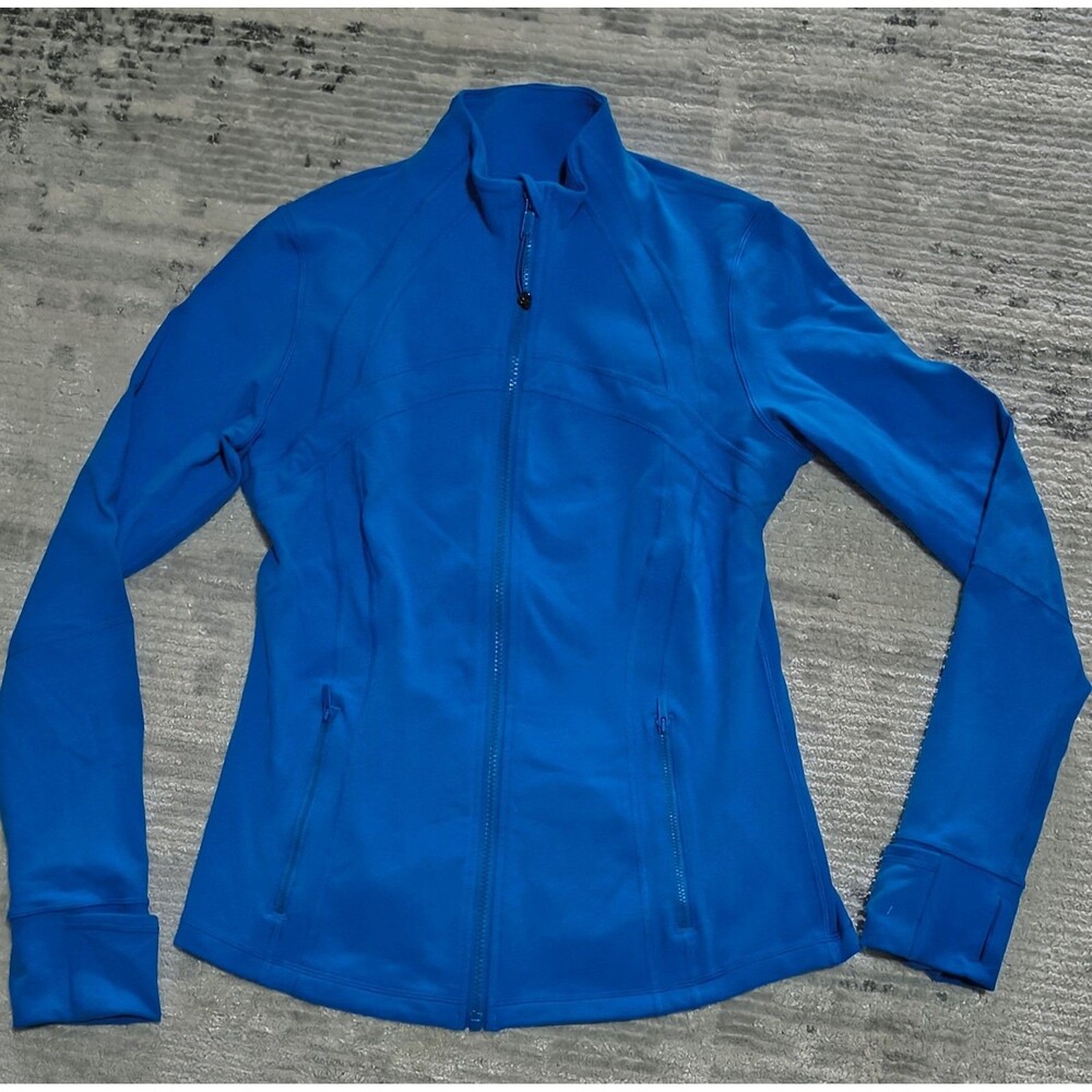 Lululemon Define Jacket Women’s Size 12 Blue Full Zip Running Yoga Luon